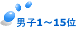 男子1～15位
