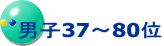 男子37～80位