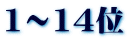 1～14位